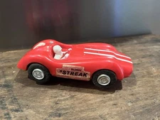 Vintage Eldon FERRARI GRAND PRIX red 1/32  slot car w Driver and Stickers Untest