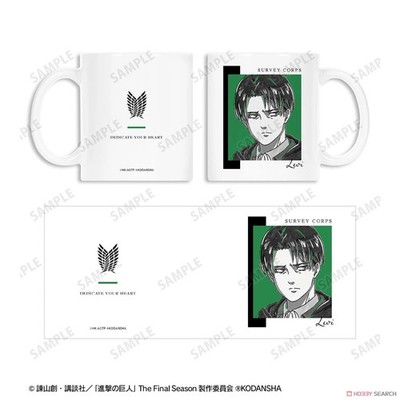 Anime Attack On Titan Levi Ani-Art White Coffee Mug Size 11-15oz