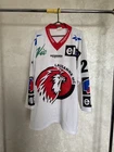 LAUSANNE HOCKEY SHIRT JERSEY OCHSNER sz XL MEN #21 MEN WHITE