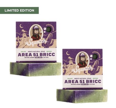 Dr. Squatch Area 51 Bricc Limited Edition Galaxy Men s Soap 2-Bar Set       