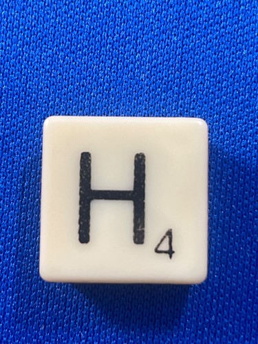 Kunststoff SCRABBLE Fliesen Elfenbein Schwarz Buchstaben als Ersatz, Basteln Alphabete Spielen - Bild 10 von 29