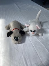 Set 2 Tonka Pound Puppy  Purries Kitten Cat Stuffed Plush Vintage Toy 1980s