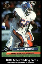 1992 Ultra Michael Brooks #95 Denver Broncos NFL Football