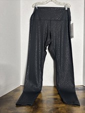 Lululemon Leggings Align HR Pant 28 Size 14 Black Embossed Leopard Pattern New
