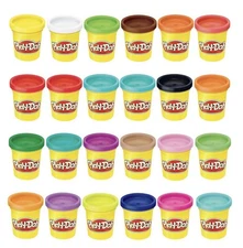 Play-Doh Modeling Compound 24Pack Case of Colors, Non-Toxic, 3 Oz Cans NEW