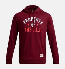  65 Under Armour Men's Project Rock Red One E.L.F. Hoodie Pullover Cardinal, L