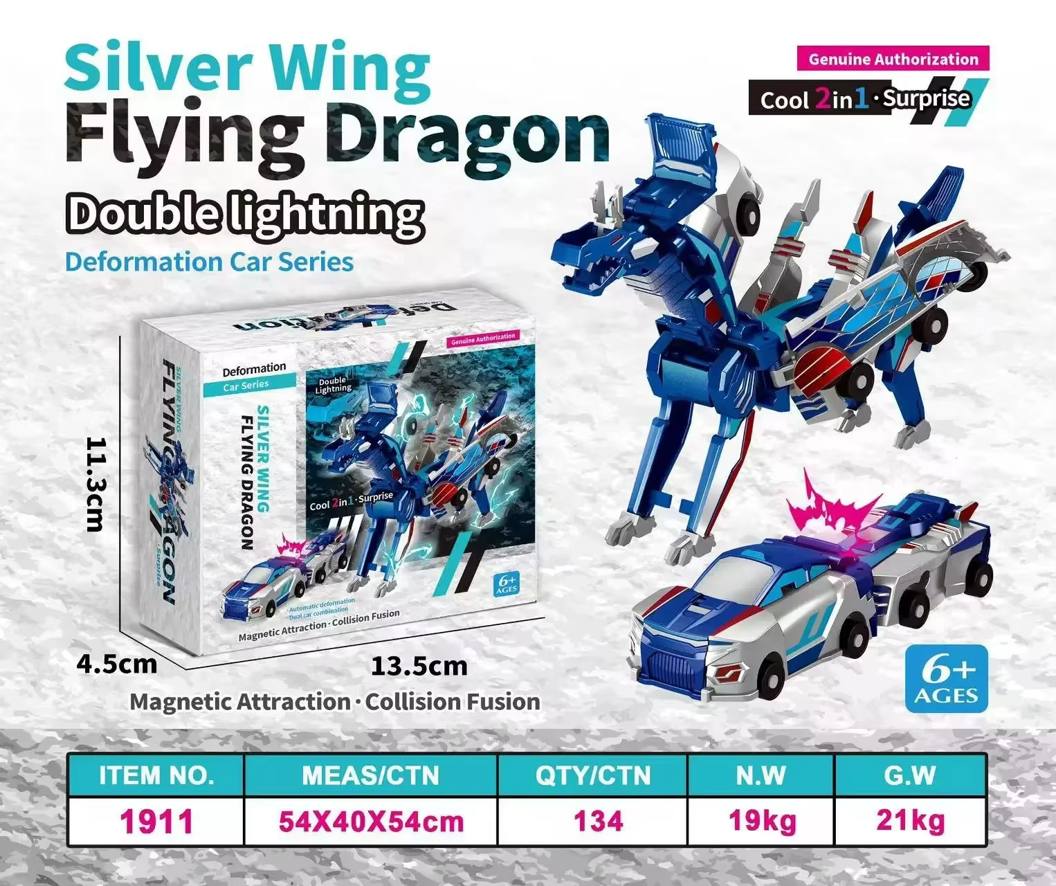 Collision Transforming Dinosaur Car Magnetic Dinosaur Transformer Car Transform