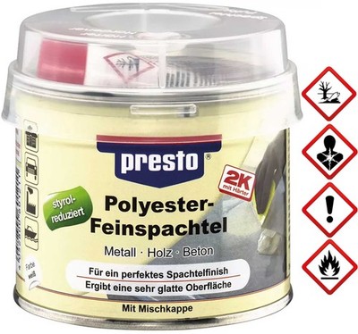 PRESTO FLEX POLYESTER FEINSPACHTEL 250G / 601211