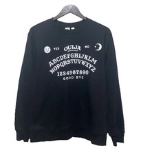 Ouija Mystifying Oracle Women's Medium Black Pullover Sweatshirt Halloween
