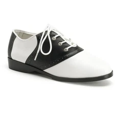 Pleaser Funtasma Front Lace Up Flats Costume Saddle Adult Women Sad50/Bw/Pu