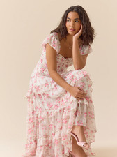 Altar'd State - Korah Floral Maxi Dress - Ship From US