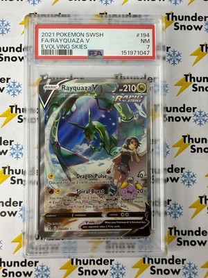 Rayquaza V (Alternate Full Art) 194/203 SWSH07: Evolving Skies