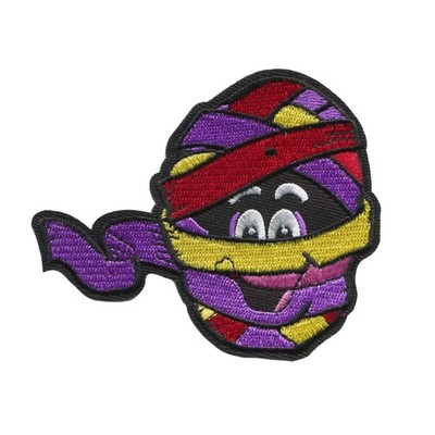 Yummy Mummy Embroidered Iron On Patch   Retro Monster Cereal Character Patch