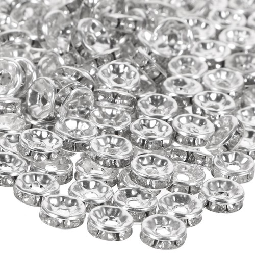 500 Perles En Verre Rondes – Pour Fabrication De Colliers Et Bijoux – Neuf