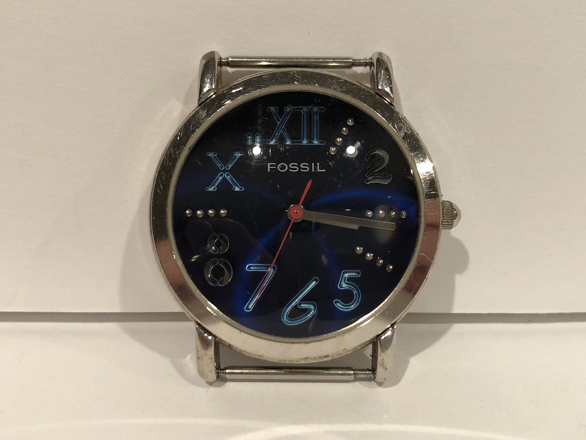 Fossil JR-7565 Analog Watch Face Water Resistant Made in Japan
