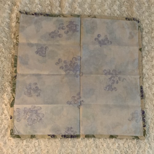 6 Amalfi Villa beige purple grape vines tableware napkins 18"x20" Tuscany style - Picture 3 of 7