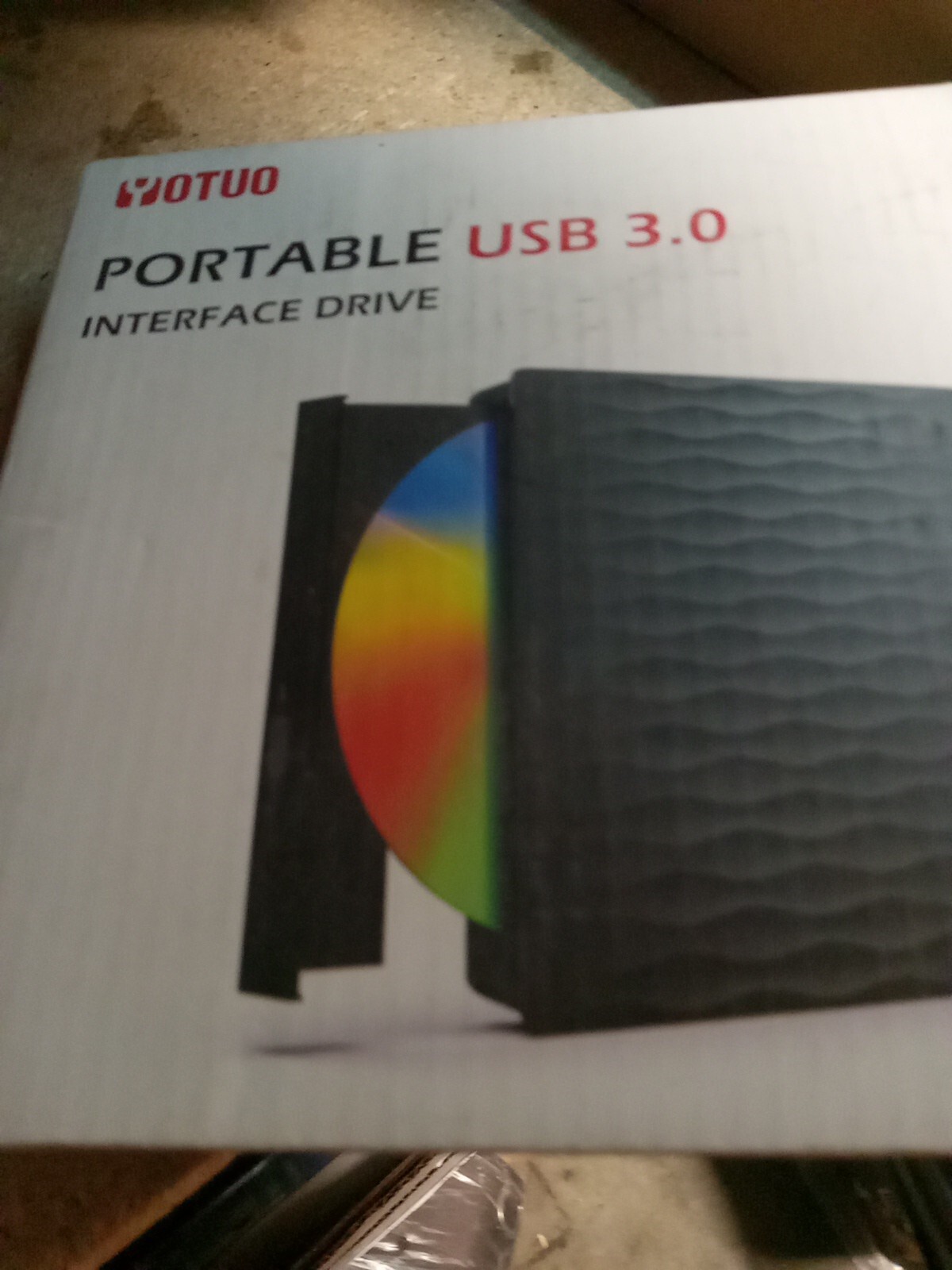 YOTUO Portable USB 3.0 Interface Drive (Black) External DVD Drive XD008 Blacke2