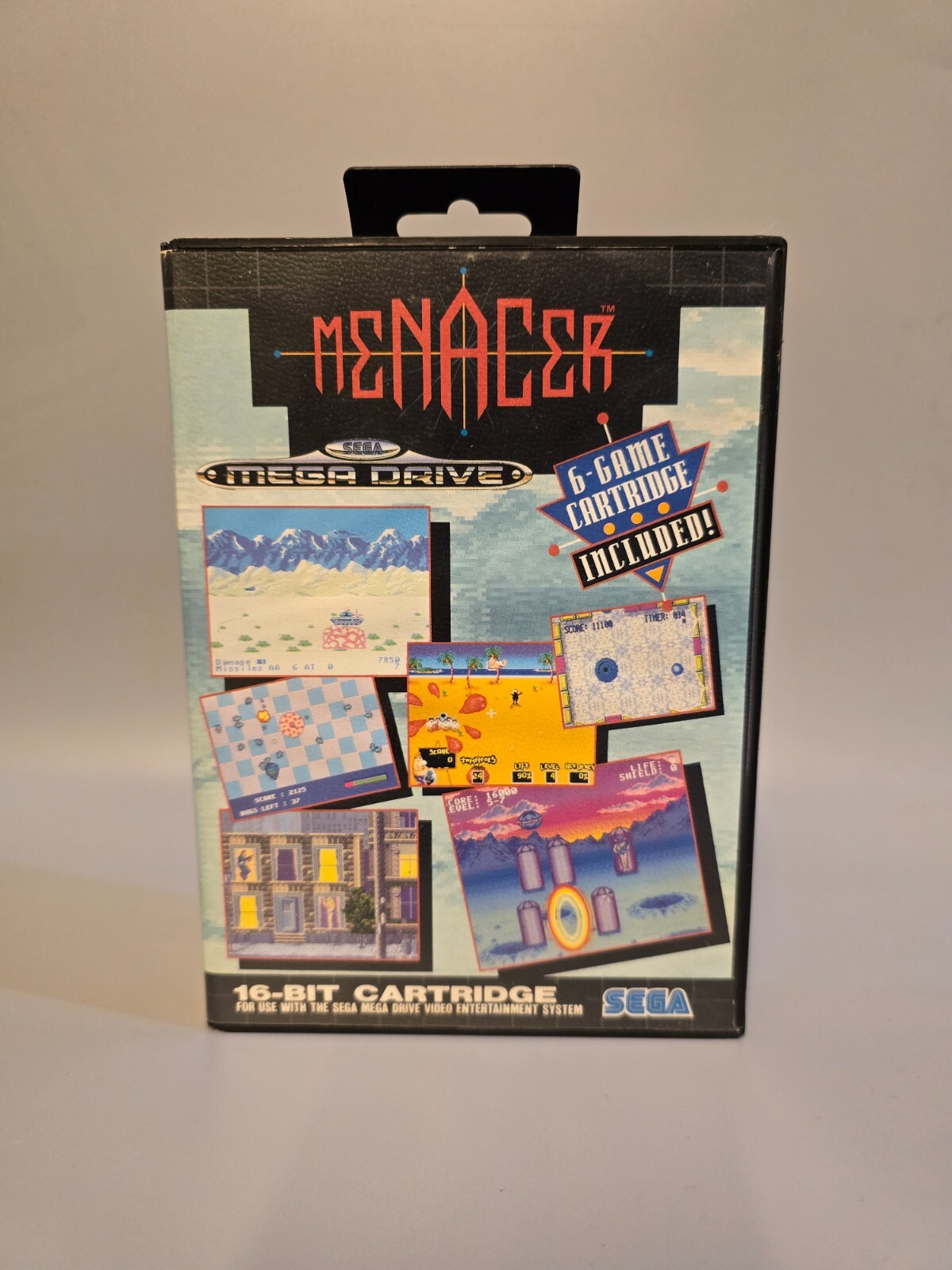 SEGA Megadrive - Menacer 6-Game Cartridge - PAL