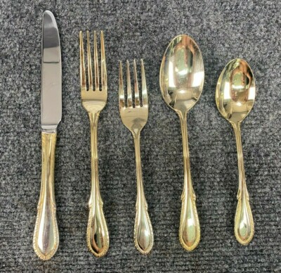 Farberware * BREEZE Stainless Gold Glossy Flatware YOUR CHOICE - CHOOSE (127)