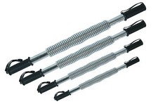 UK Power Twister Flexible Stretch Springy Bendy Bar Arm Gym Black 30 40 50 60 Kg