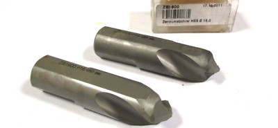 2x BILZ Zentrierspitze Zentrumsbohrer HSS Ø16 ZB1600 16  neuwertig H50186