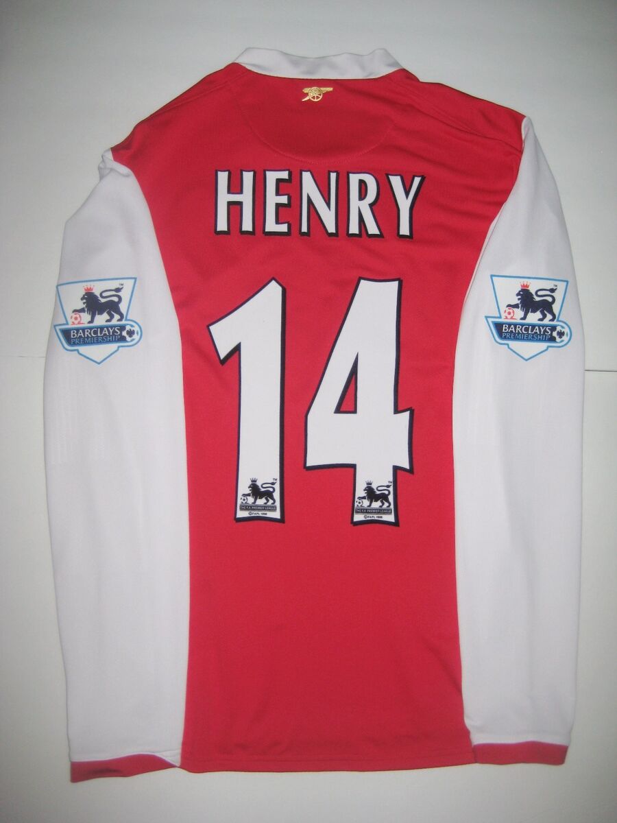2006 Arsenal FC Nike Long Sleeve Thierry Henry Jersey Shirt 2006 Arsenal FC Nike Long Sleeve Thierry Henry Jersey Shirt