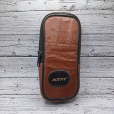 Vintage Brown Leather RUSTIC Brand Camera Soft Carrying Case