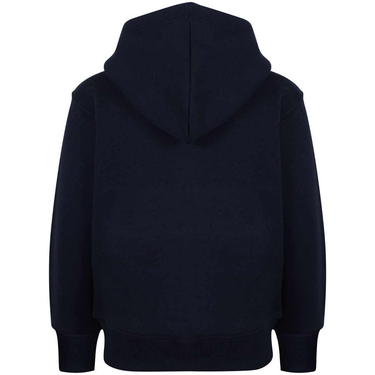 Kids Girls Boys Unisex Plain Fleece Navy Hoodie Zip Up Style Zipper Age  2-13 Yrs