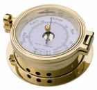 BRASS BAROMETER, ROYAL MARINER 116mm, CAST AND POLISHED BRASS #C622R