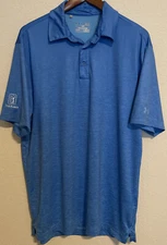 Under Armour Loose HeatGear Blue TPC CRAIG RANCH Medium Polo  ⛳️ Golf Shirt