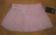 NWT Bloch Dance Candy Pink Mock Wrap Skirt Butterflies Med Child 8/10 CR5030