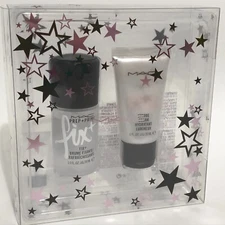 Mac Stars of Skincare kit Prep+Prime Fix+ Spray 30ml Strobe cream Set nib