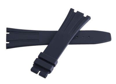 Audemars Piguet 26mm x 18mm Navy Blue Rubber Watch Band Strap