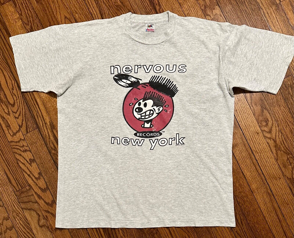 1992 nervous wreck records new york rap vtg t-shirt 90s black moon