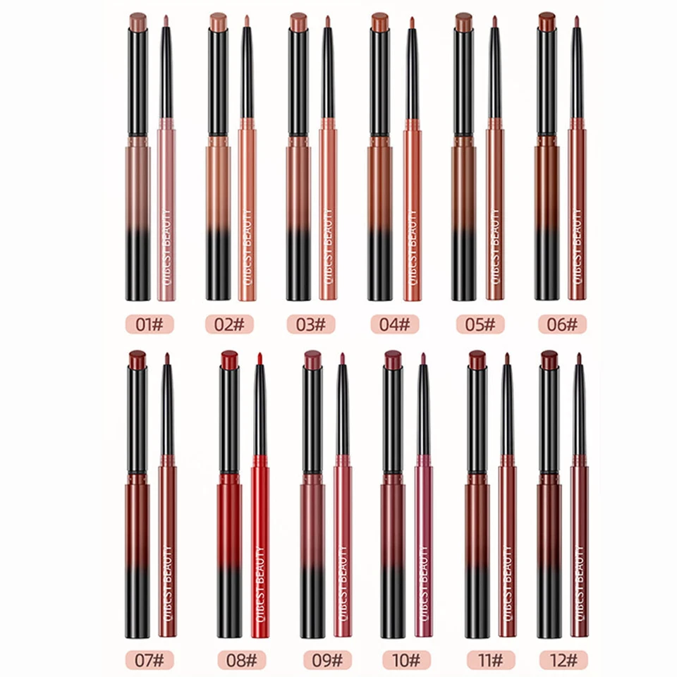 Lip Liner Lipgloss Set Waterproof Matte Liquid Lipstick Pencil Long Lasting - Image 3 of 4