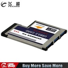 3 Ports USB 3.0 zu Expresscard 54mm Adapter Konverter für PCMCIA Express Card