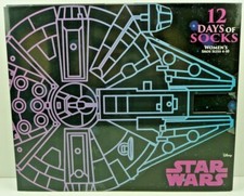 Star Wars 12 Days of Socks 12 Pair Women's Gift Set Advent Calendar Disney X-Mas