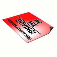 Car Magnet Set of 2 We Are Moving Business J Car Advertising Industrial Sign