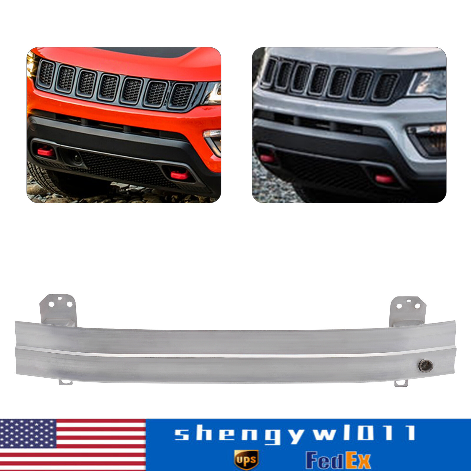 2017-2021 Jeep Compass Renegade Front Bumper Reinforcement Bar