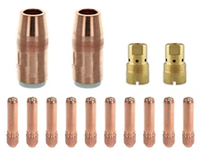 Mig Gun Parts For Bernard Large Centerfire N-5818C Nozzles, D-1 Diffusers & Tips