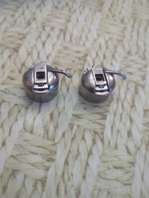 Lot Of Two Vintage Singer USA Bobbin Cases Excellent Condition Unknown Model 