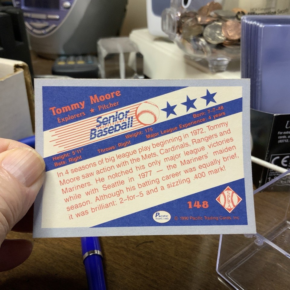 1990 Pacific Senior Professional Baseball Association Tommy Moore 148 eBay