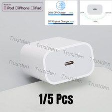 20W USB-C Power Adapter PD Fast Wall Charger for iPhone iPad Pro Android Samsung