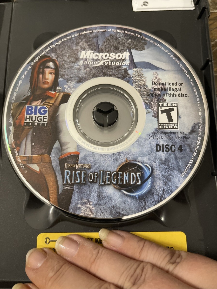 Rise Of Nations Rise Of Legends PC CD Rom Game | eBay