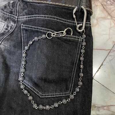 chrome hearts cross ch harley davidson body chain wallet chain