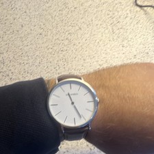 Men’s watch - Vis Vires Quartz Analogue Wristwatch White Dial Steel Case