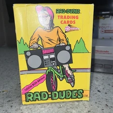 1990 Pacific RAD DUDES Trading Cards 36 Sealed Pack Box