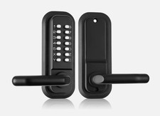 Mechanical Keyless Entry Door Lock 14 Digit Keypad and Handle Embedded KNGIWUBAA