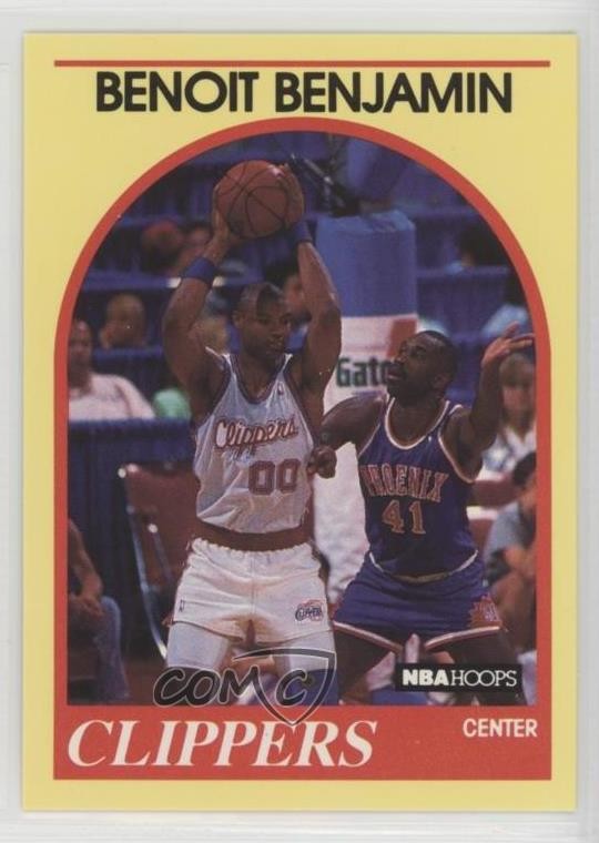 1989-90 NBA Hoops Superstars Box Set Benoit Benjamin #43 1c4
