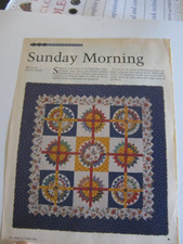 Sunday Morning Quilt Pattern; Removed from ma...